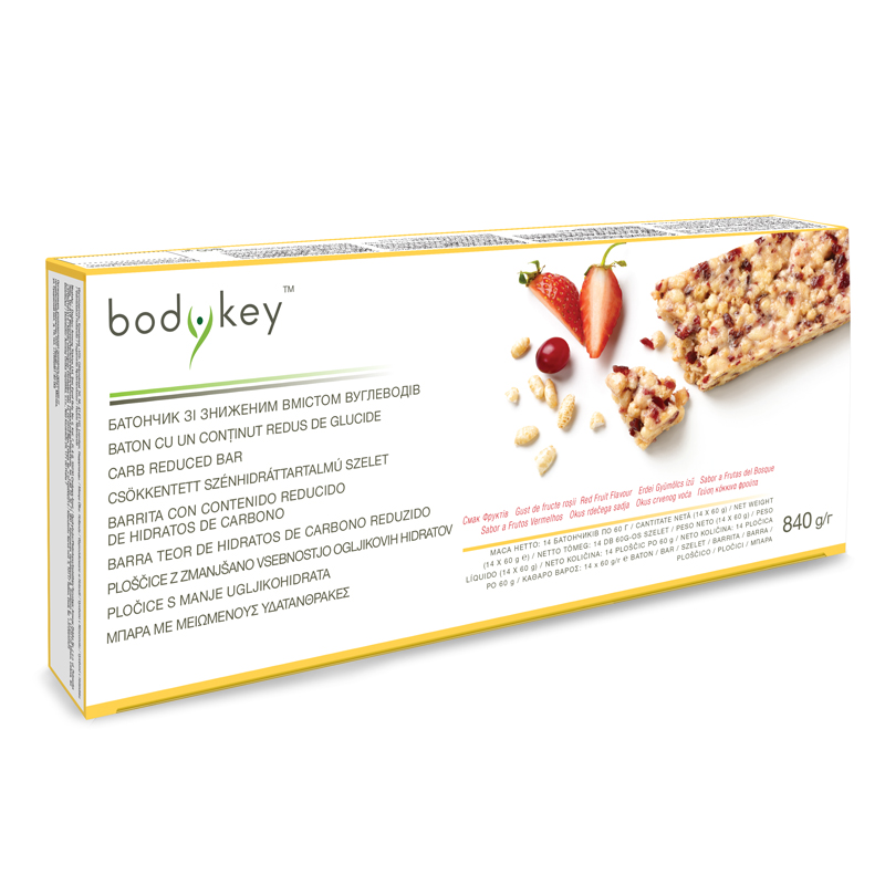 Baton cu un continut redus de glucide_Fructe rosii