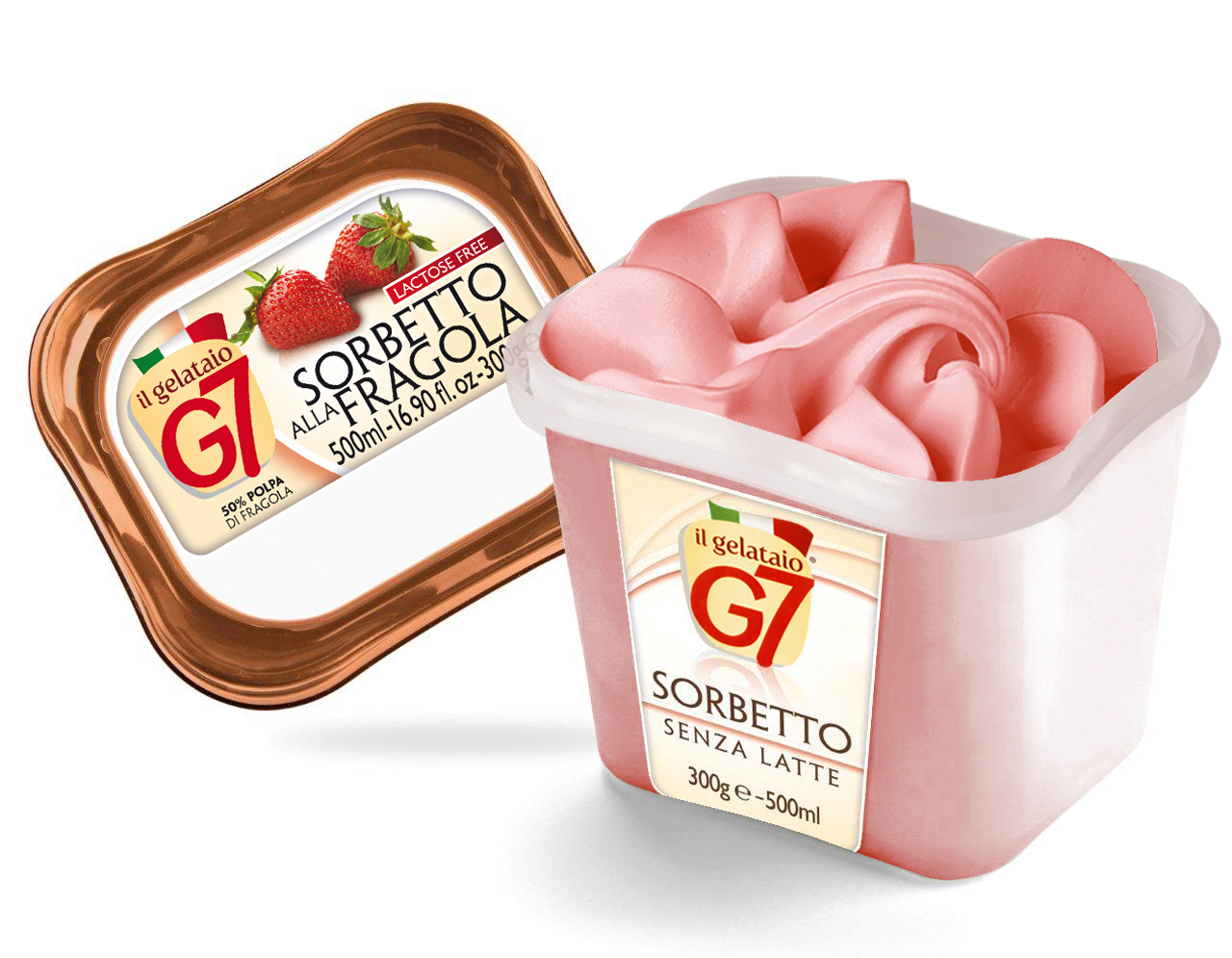 sorbet de capsuni
